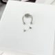 Сережка пирсинг обманка Finding Подкова циркуляр на магните 16.5 мм х 15 мм нержавеющая сталь Сталистый - изображение 2