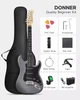Электрогитара DONNER DST-80 Matton Black - (Комплект) - изображение 1