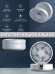 Вентилятор настільний на акумуляторі Folding Fan D1 Безшумний портативний акумуляторний охолоджуючий поворотний з пультом та функцією нічник білий - зображення 2