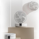Вентилятор настільний на акумуляторі Folding Fan D1 Безшумний портативний акумуляторний охолоджуючий поворотний з пультом та функцією нічник білий - зображення 11