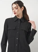 Рубашка женская Zara 4043/290 XXS Черная (04043290803087) - изображение 4