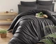 Турецька постільна білизна First Choice Cotton Satin Snazzy anthracite євро - зображення 1