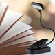 Маленькая лампа - клипса с гибким держателем Lampe книжный светильник на прищепке для чтения на стол / ноутбук / книгу, черная (97957553) - изображение 1