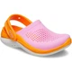 Детские сабо Crocs Kids’ LiteRide 360 Clog 24 ярко-розовый/оранжевый 206712 - изображение 12