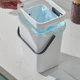 Ведро для мусора с крышкой MBM HOME BIN-11 5L WHITE/ANTHRACITE пластиковое бело-антрацитовое - изображение 2