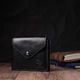 Кошелек унисекс GRANDE PELLE из глянцевой натуральной кожи черный 55653 - изображение 6