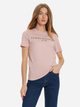 Футболка бавовняна жіноча Tommy Hilfiger WW0WW40276-TQN XS Світло-рожева (8720638642657) - зображення 1