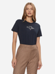 Koszulka damska bawełniana Tommy Hilfiger WW0WW43895-C1G M Ciemnogranatowa (8720638405689) - obraz 1