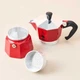 Гейзерная кофеварка Bialetti Moka Express 130 мл. 3 чашки Красная (34274DCB9054) - изображение 6