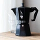 Кофеварка гейзерная для плиты алюминиевая 6 чашек Bialetti черная - изображение 5