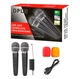 Микрофоны для караоке DPUS DS-02S DOUBLE WIRELESS KARAOKE + echo effect + vol+ battery - изображение 1