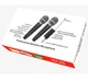 Микрофоны для караоке DPUS DS-02S DOUBLE WIRELESS KARAOKE + echo effect + vol+ battery - изображение 4