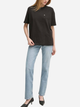Koszulka damska bawełniana Calvin Klein Jeans J20J225113-BEH L Czarna (8720639929900) - obraz 3