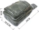 Женская сумка слинг через плечо из экокожи вертикальная городская с регулируемым ремнем зеленая 66881 - изображение 3