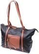 Женская кожаная сумка Vintage черная 33×25×12 см большая для документов А4 деловая 56055 - изображение 1