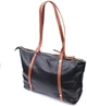 Женская кожаная сумка Vintage черная 33×25×12 см большая для документов А4 деловая 56055 - изображение 2