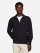 Светр чоловічий на блискавці Tommy Hilfiger MW0MW37238-DW5 S Темно-синій (8720637780114) - зображення 1