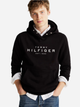 Bluza męska z kapturem kangurka Tommy Hilfiger MW0MW37455-BDS M Czarna (8720638261087) - obraz 1