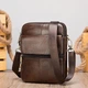 Сумка мужская планшет через плечо из натуральной кожи маленькая Vintage Коричневый 36854 - изображение 6