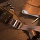 Кожаный рюкзак Vintage под рептилию из натуральной кожи для ноутбука средний формат коричневый 59280 - изображение 9