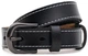 Женский кожаный ремень Borsa Leather черный с классической пряжкой 54440 - изображение 1