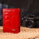 Женское портмоне CANPELLINI из натуральной кожи красное с тиснением под крокодила 56452 - изображение 6