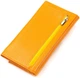 Женский кошелек CANPELLINI 21832 из натуральной кожи желтый 17 8х9х1 см 56588 - изображение 2