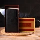 Женский вертикальный кошелек CANPELLINI из натуральной кожи черный большой с монетницей и 20 слотами для карт 55893 - изображение 9