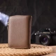 Кошелек женский из натуральной кожи с монетницей с отделением для карточек для прав маленький CANPELLINI Бежевый 40023 - изображение 8