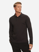 Koszulka polo męska z długim rękawem Calvin Klein K10K112750-BEH S Czarna (8720109013702) - obraz 1
