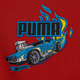 Dres chłopięcy (bluza bez kaptura + spodnie) Puma x Hot Wheels Minicats Crew Set Inf 63007315 80 cm Czerwony (4067983573545) - obraz 4