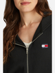 Толстовка на блискавці з капюшоном оверсайз жіноча Tommy Jeans DW0DW19412-BDS M Чорна (8720638461081) - зображення 4