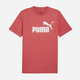 Koszulka męska Puma Ess No.1 Logo Heather Tee 68255011 XL Czerwona (4067983316876) - obraz 1