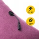 Подушка-масажер 4FIZJO Shiatsu Lite Violet (P-5905973404129) - зображення 4