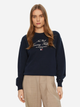 Світшот оверсайз жіночий Tommy Hilfiger WW0WW43844-C1G XS Темно-синій (8720638379461) - зображення 1