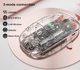 Бездротова комп'ютерна миша Wireless Mouse М388 Dual Bluetooth + 2,4G на акумуляторі прозора PK - изображение 1