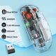 Бездротова комп'ютерна миша Wireless Mouse М388 Dual Bluetooth + 2,4G на акумуляторі прозора PK - изображение 2