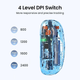 Бездротова комп'ютерна миша Wireless Mouse М388 Dual Bluetooth + 2,4G на акумуляторі прозора SL - изображение 4