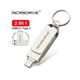USB накопичувач Microdrive 128 GB 2 в 1 OTG USB 3.0 & USB-C Type-C Сірий (1015-094-00) - зображення 2