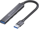 Hub USB PureLink Sonero USB Type-C - 1 x USB Type-A 3.2 / 3 x USB 2.0 0.15 m Space Grey (S-UH100-001) - obraz 1