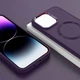 TPU чохол Bonbon Metal Style with MagSafe для Apple iPhone 15 (6.1") Фіолетовий / Dark Purple - изображение 6