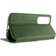 Шкіряний чохол книжка GETMAN Cubic (PU) для Samsung Galaxy M35 5G Green - зображення 7