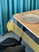 Силіконова скатертина з Золотою перлинною стрічкою 280х130 см - зображення 6