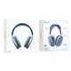 Беспроводные наушники BOROFONE BO22 Elegant BT headphones BT5.3 400mAh Blue (6941991101700) - изображение 3