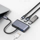 Hub USB-C Usams wielofunkcyjny koncentrator 4in1 USB 3 + PD (6958444905631) - obraz 3