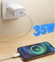 Мережевий зарядний пристрій WUW C183 PD35W 2Type-C white - зображення 4