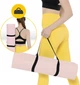 Коврик (мат) спортивный 4FIZJO TPE 180 x 60 x 1 см для йоги и фитнеса Pink/Grey (P-5907739311900) - изображение 3