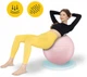 Мяч для фитнеса (фитбол) 4FIZJO 65 см Anti-Burst Pink (P-5907739317384) - изображение 10