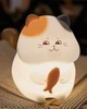 Нічник Котик, настільна лампа з акумулятором Goldlux 327642 Gatto Led 1x1W 3000K+RGB 59Lm IP20 (094605) - изображение 3