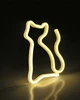 Бра, настінний світильник Goldlux 327093 Neon Cat Led 1x3W USB 5V DC 1A IP20 Wh (091595) - зображення 4